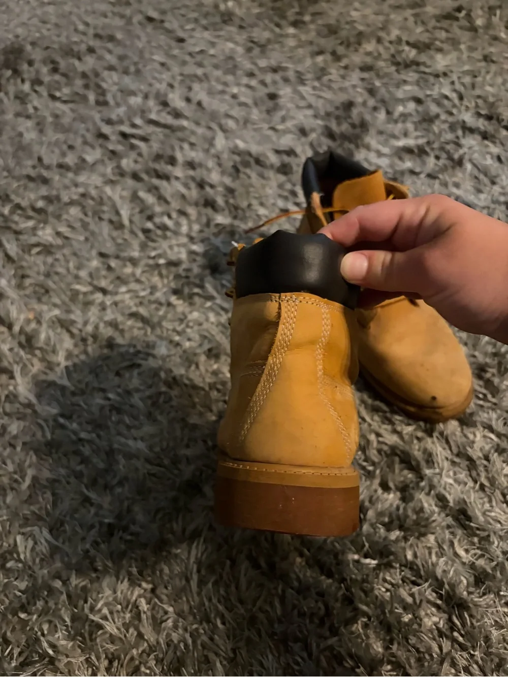 Timberland Kids' Nubuck Lace-Up Boots - Wheat/Tan